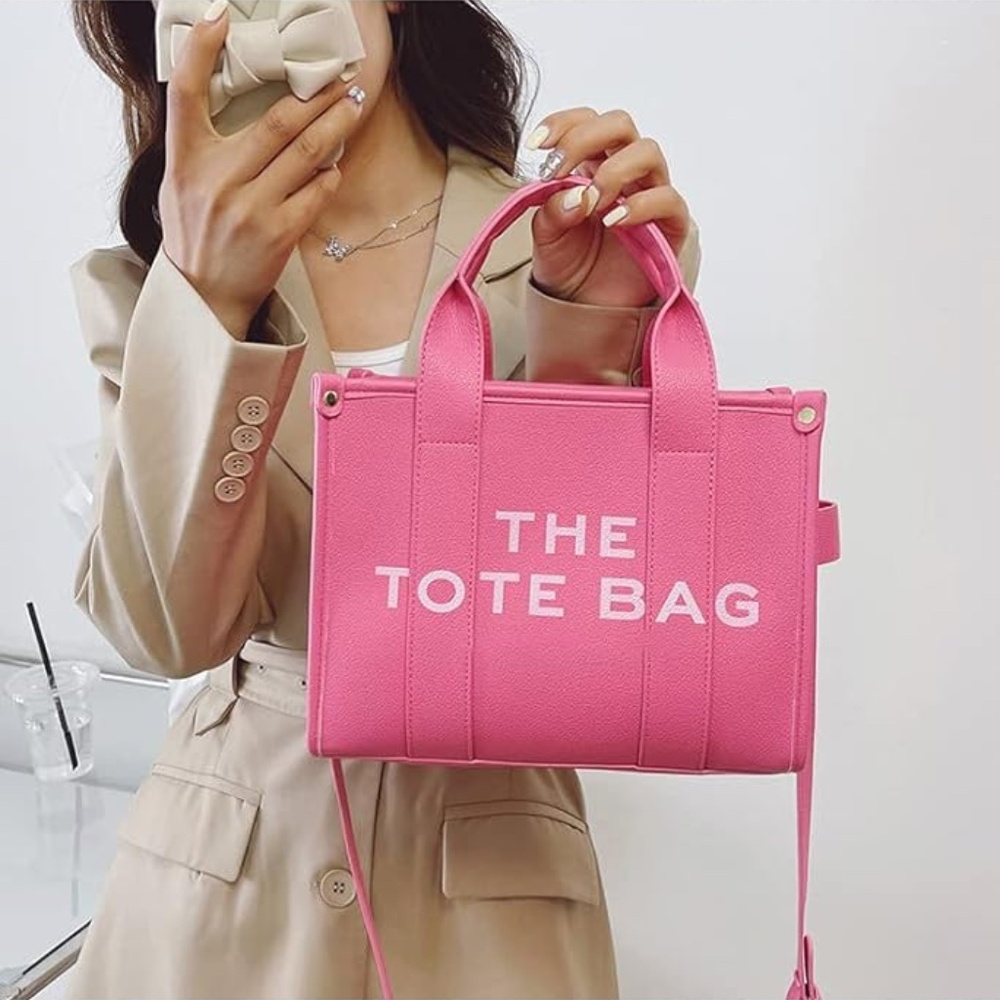 Tote Bags for Women, Leather Mini Tote Bag with Zipper, Shoulder/Crossbody/Handb